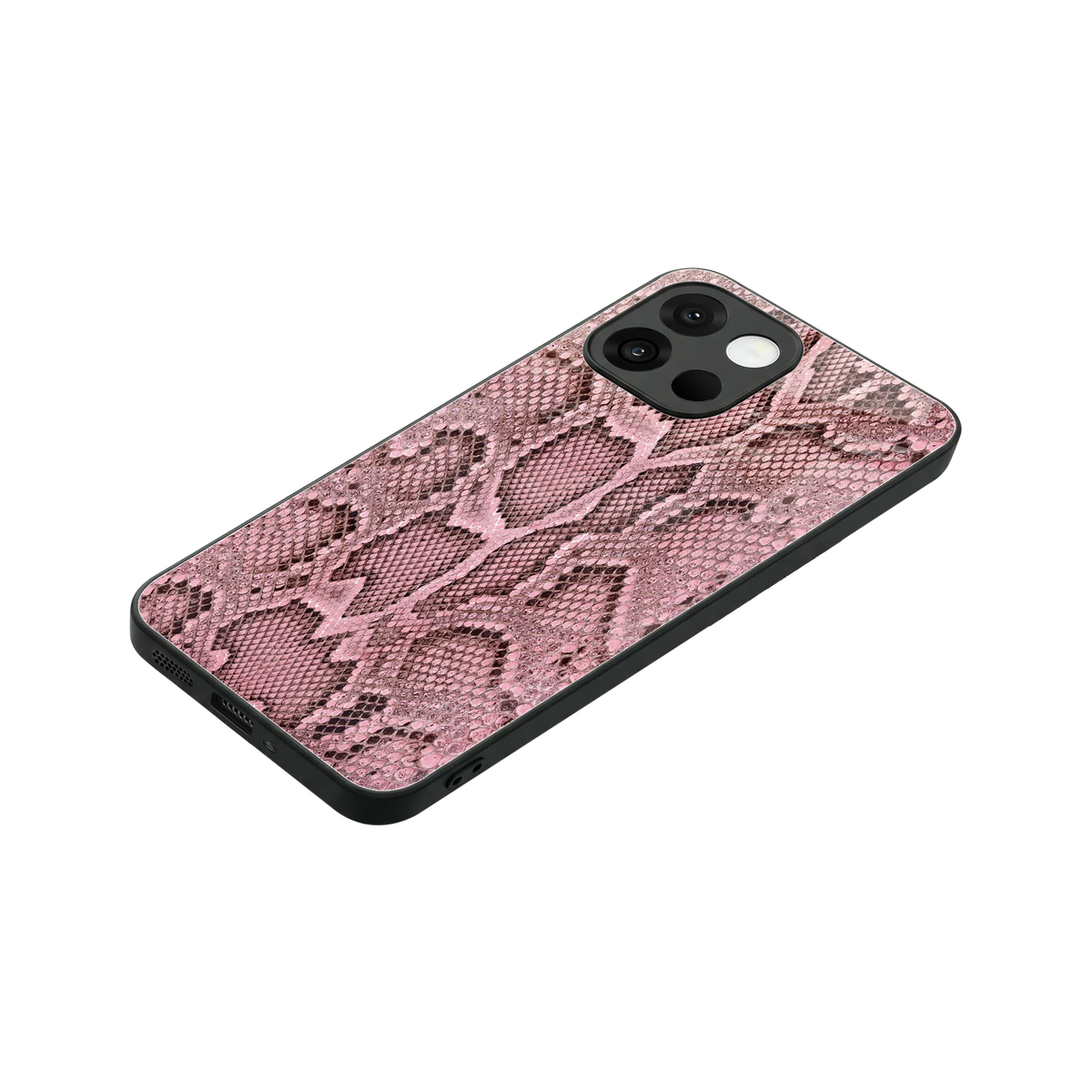 Blush Snake stylish phone case for oneplus 13s | glossy glass and slim fit