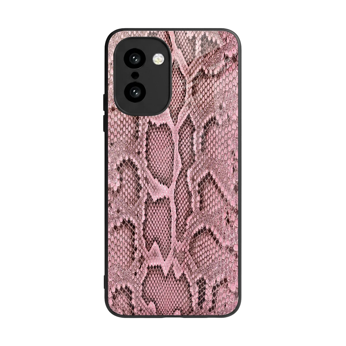 Blush Snake back phone cover | glass case for oneplus 15r