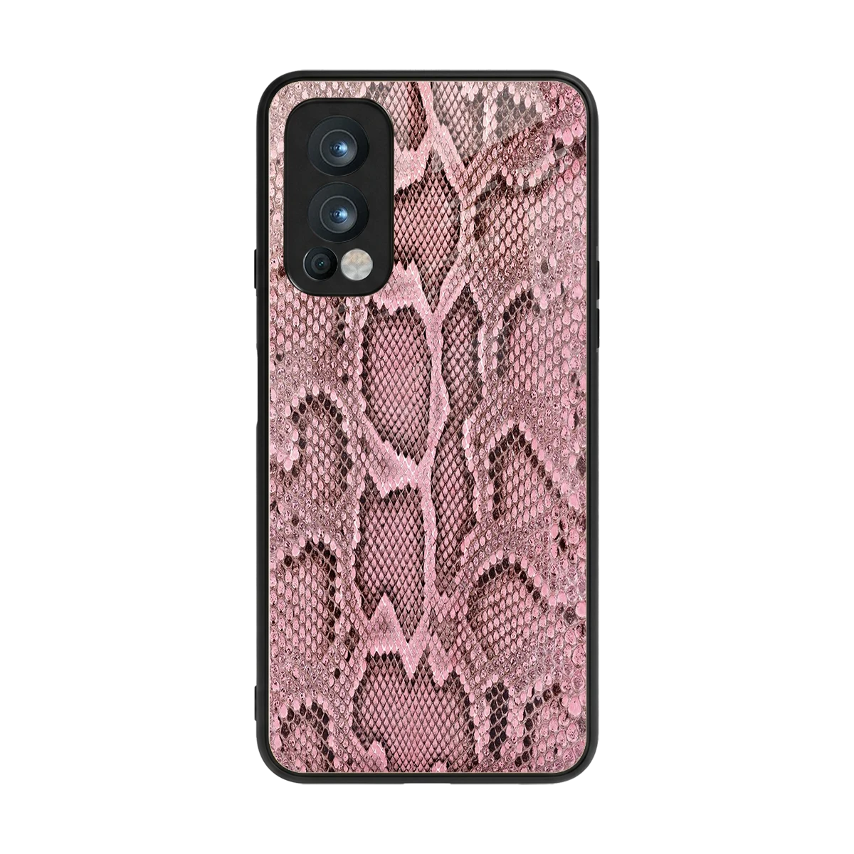 Blush Snake back phone cover | glass case for oneplus nord 2