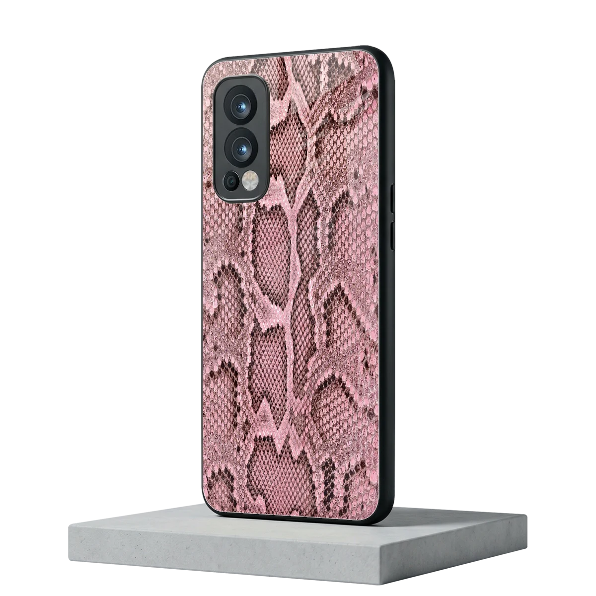 Blush Snake oneplus nord 2 mobile cover | shockproof glass phone case