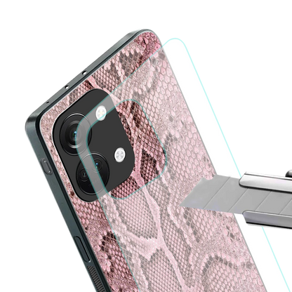 Blush Snake stylish phone case for oneplus nord 3 | glossy glass and slim fit