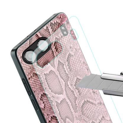 Blush Snake stylish phone case for oneplus nord 4 | glossy glass and slim fit