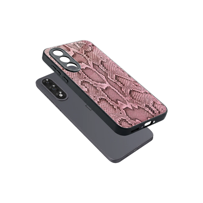 Blush Snake sleek oneplus nord 5 cover with tempered glass back and TPU edges