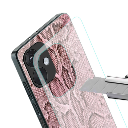 Blush Snake stylish phone case for oneplus nord ce 3 | glossy glass and slim fit