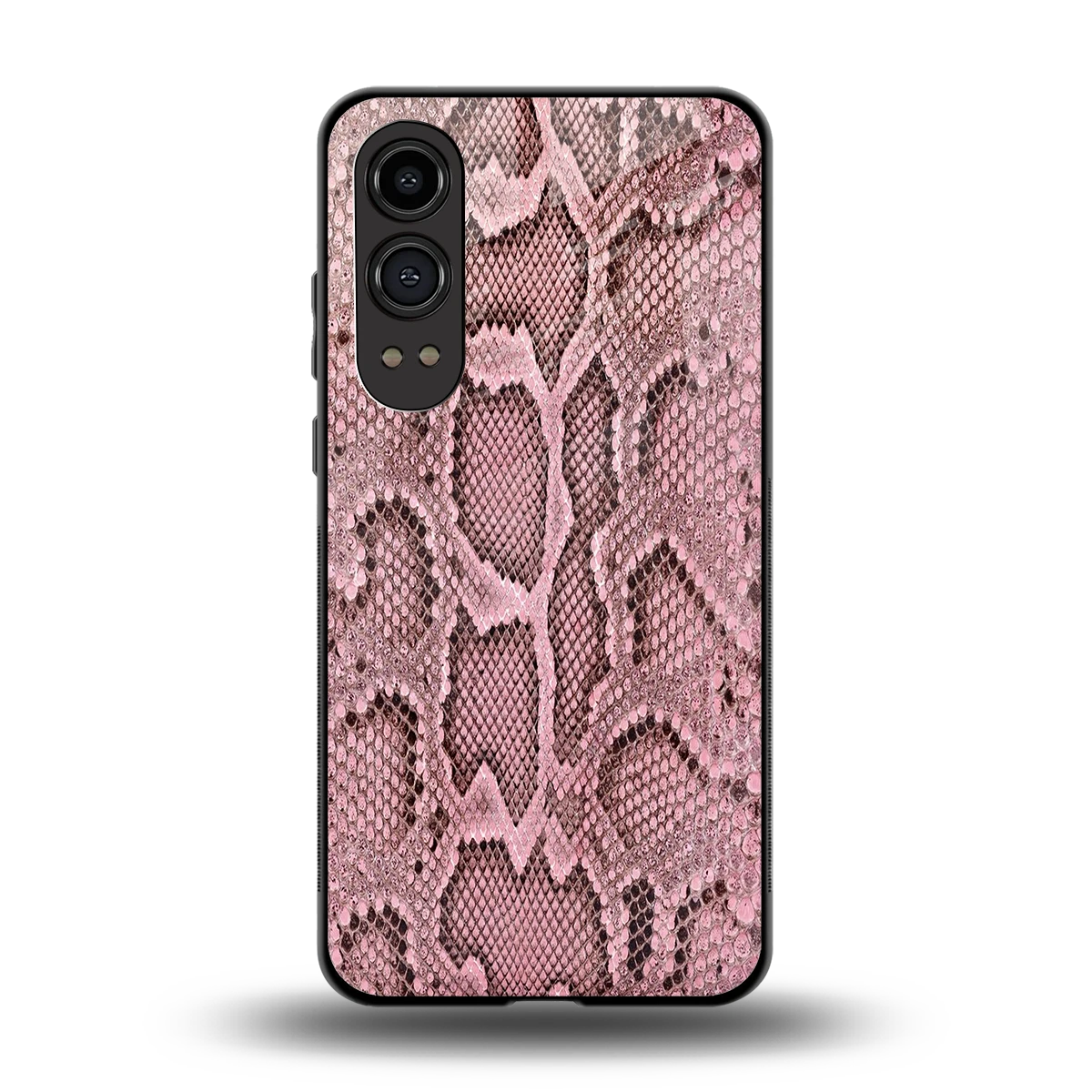 Blush Snake back phone cover | glass case for oneplus nord ce 4 lite