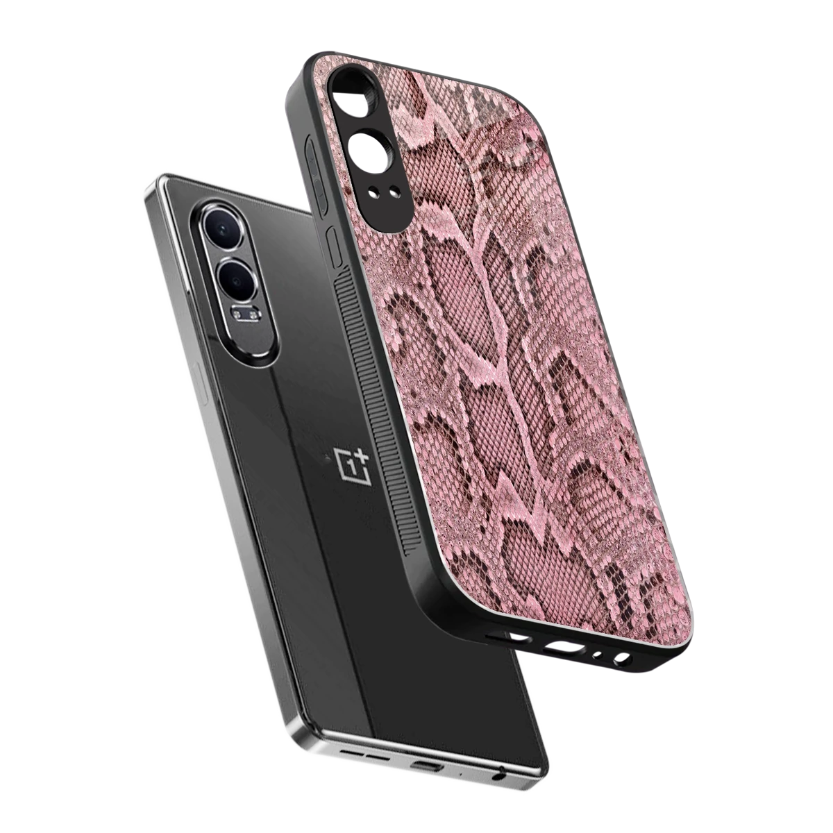 Blush Snake sleek oneplus nord ce 4 lite cover with tempered glass back and TPU edges