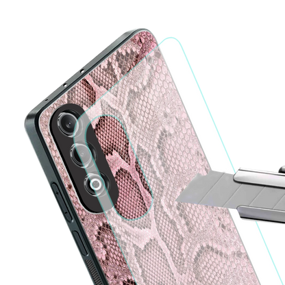 Blush Snake stylish phone case for oneplus nord ce 4 | glossy glass and slim fit