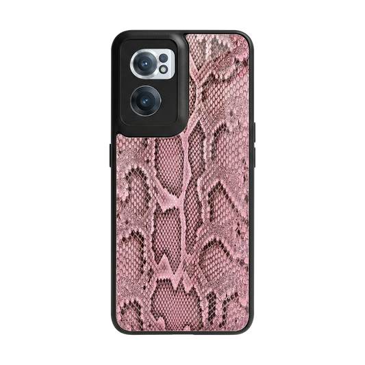 Blush Snake back phone cover | glass case for oneplus nord ce 2