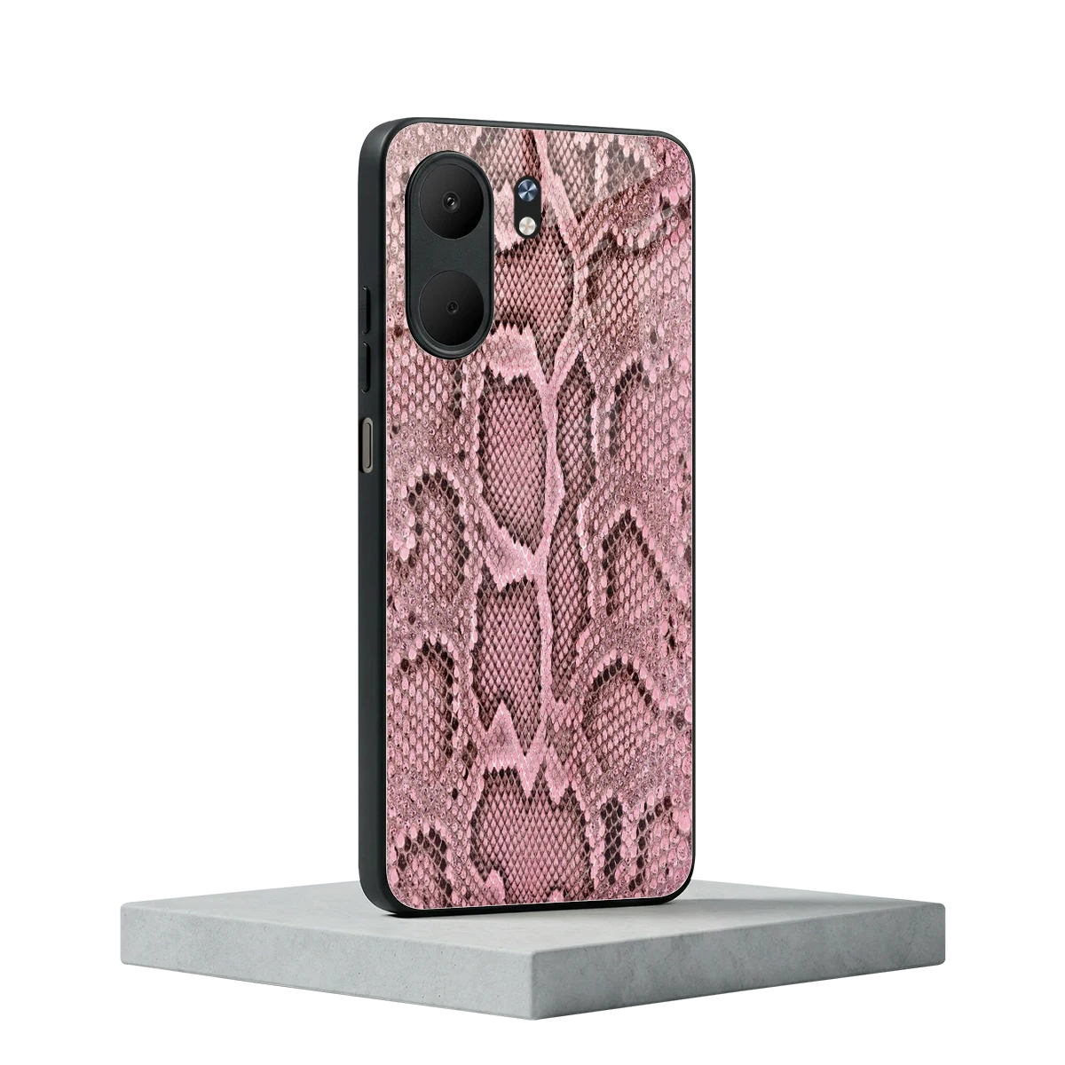 Blush Snake oppo a5x 5g mobile cover | shockproof glass phone case