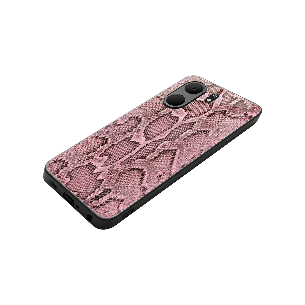 Blush Snake stylish phone case for oppo a5x 5g | glossy glass and slim fit