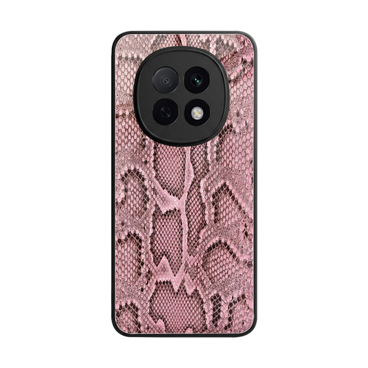 Blush Snake back phone cover | glass case for oppo f29 pro 5g