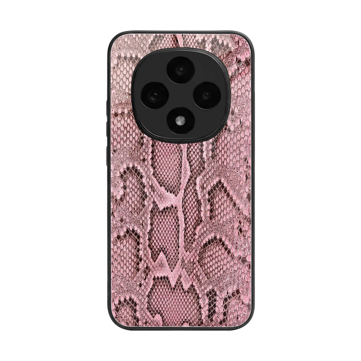 Blush Snake back phone cover | glass case for oppo f31 pro 5g