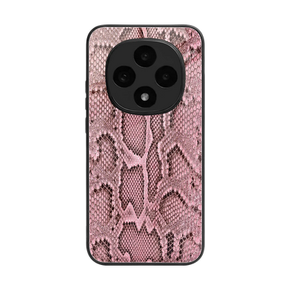 Blush Snake back phone cover | glass case for oppo f31 pro 5g