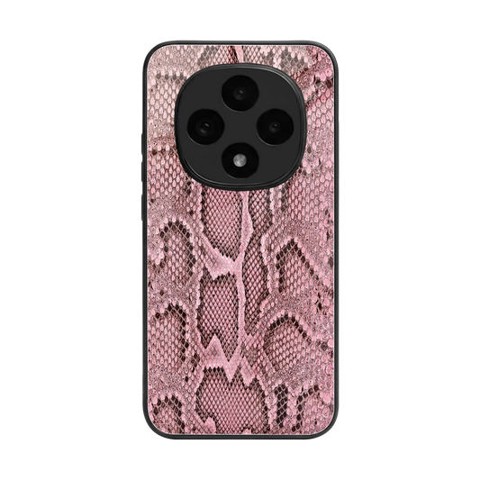 Blush Snake back phone cover | glass case for oppo f31 pro 5g