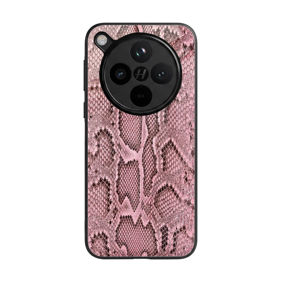 Blush Snake back phone cover | glass case for oppo find x8