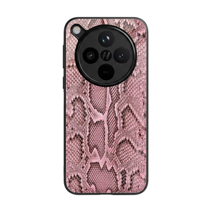 Blush Snake back phone cover | glass case for oppo find x8
