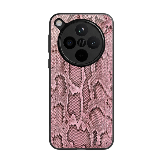Blush Snake back phone cover | glass case for oppo find x8