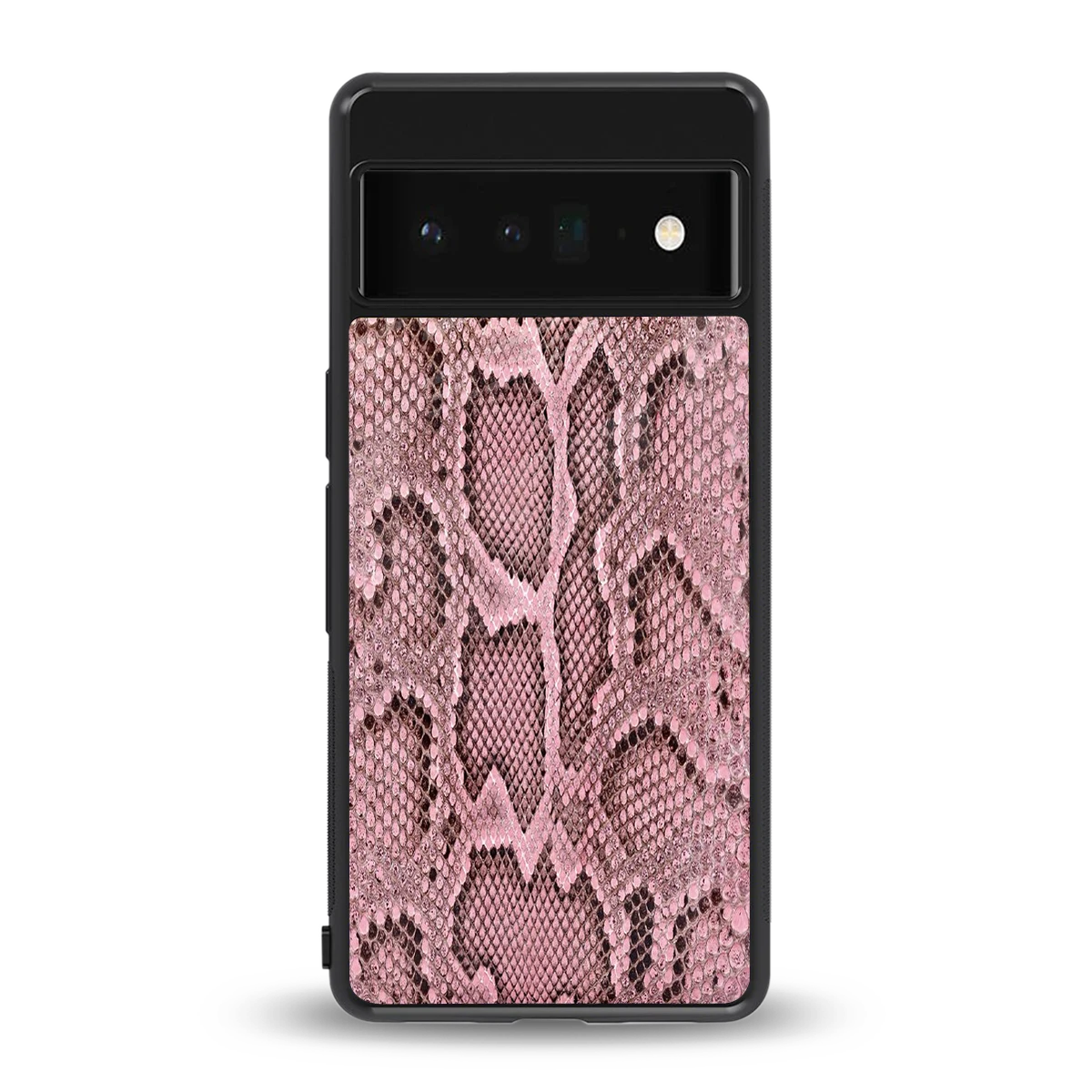 Blush Snake back phone cover | glass case for google pixel 6 pro