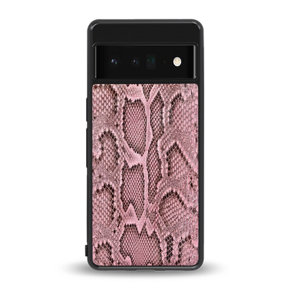 Blush Snake back phone cover | glass case for google pixel 6 pro