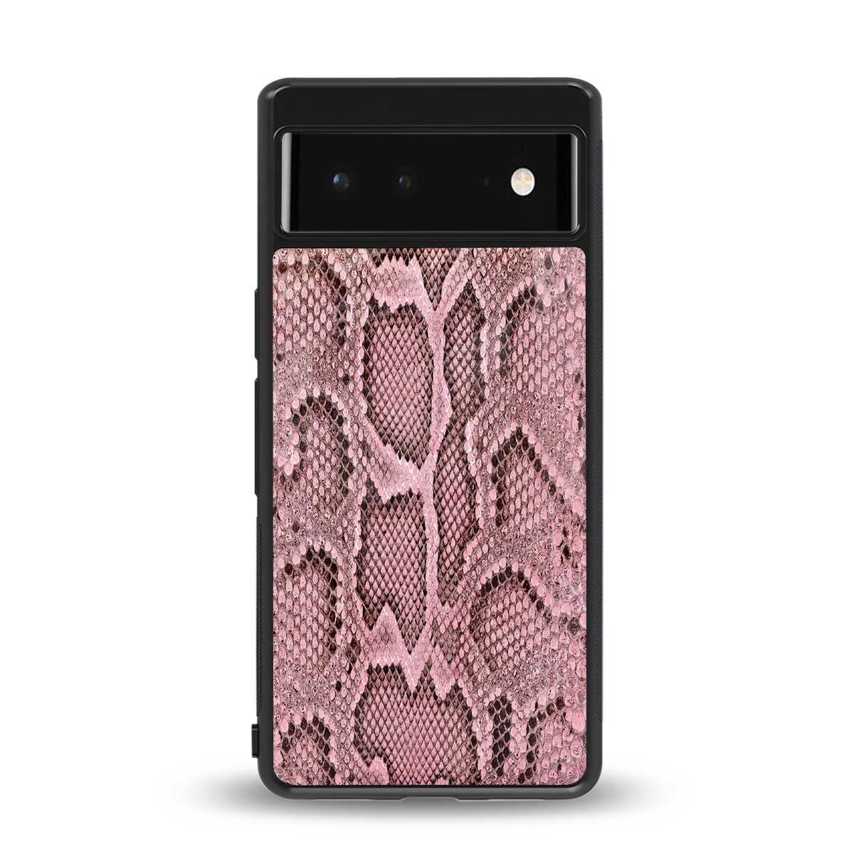 Blush Snake back phone cover | glass case for google pixel 6