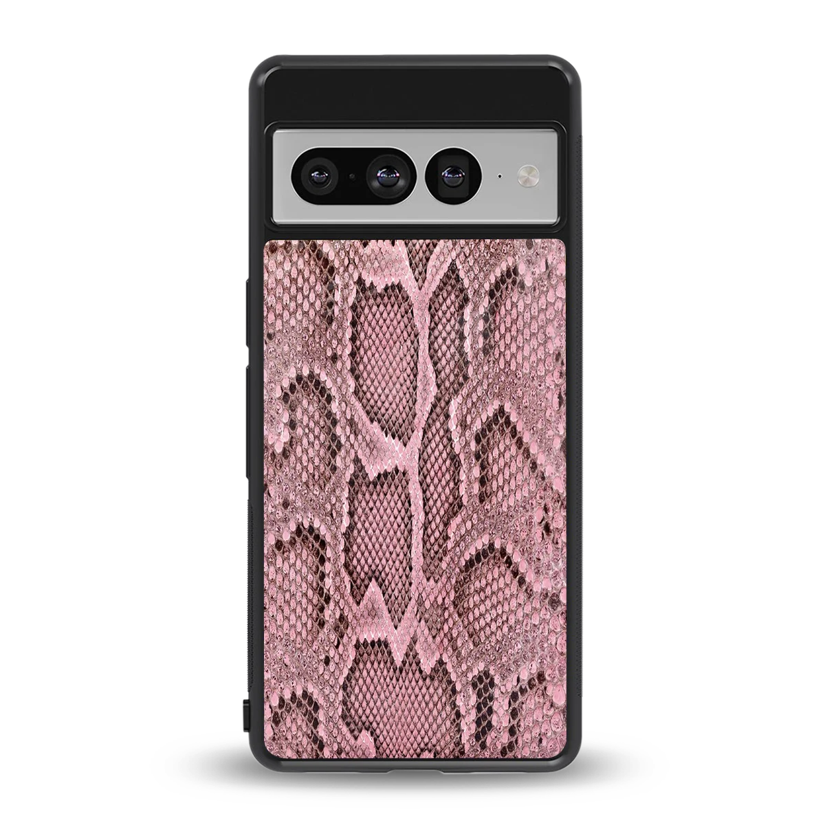 Blush Snake back phone cover | glass case for google pixel 7 pro
