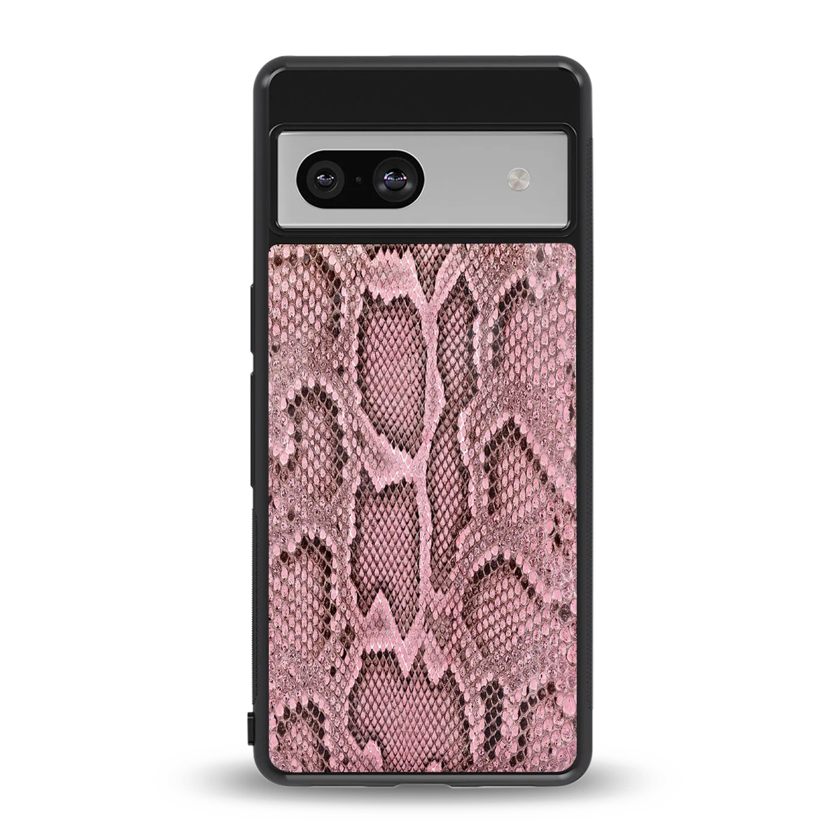 Blush Snake back phone cover | glass case for google pixel 7a
