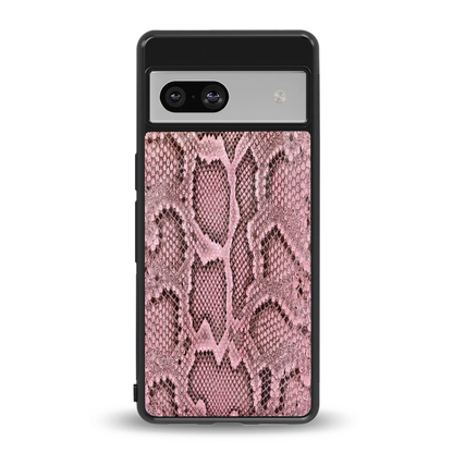 Blush Snake back phone cover | glass case for google pixel 7