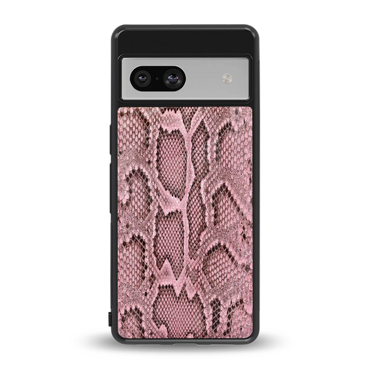 Blush Snake back phone cover | glass case for google pixel 7