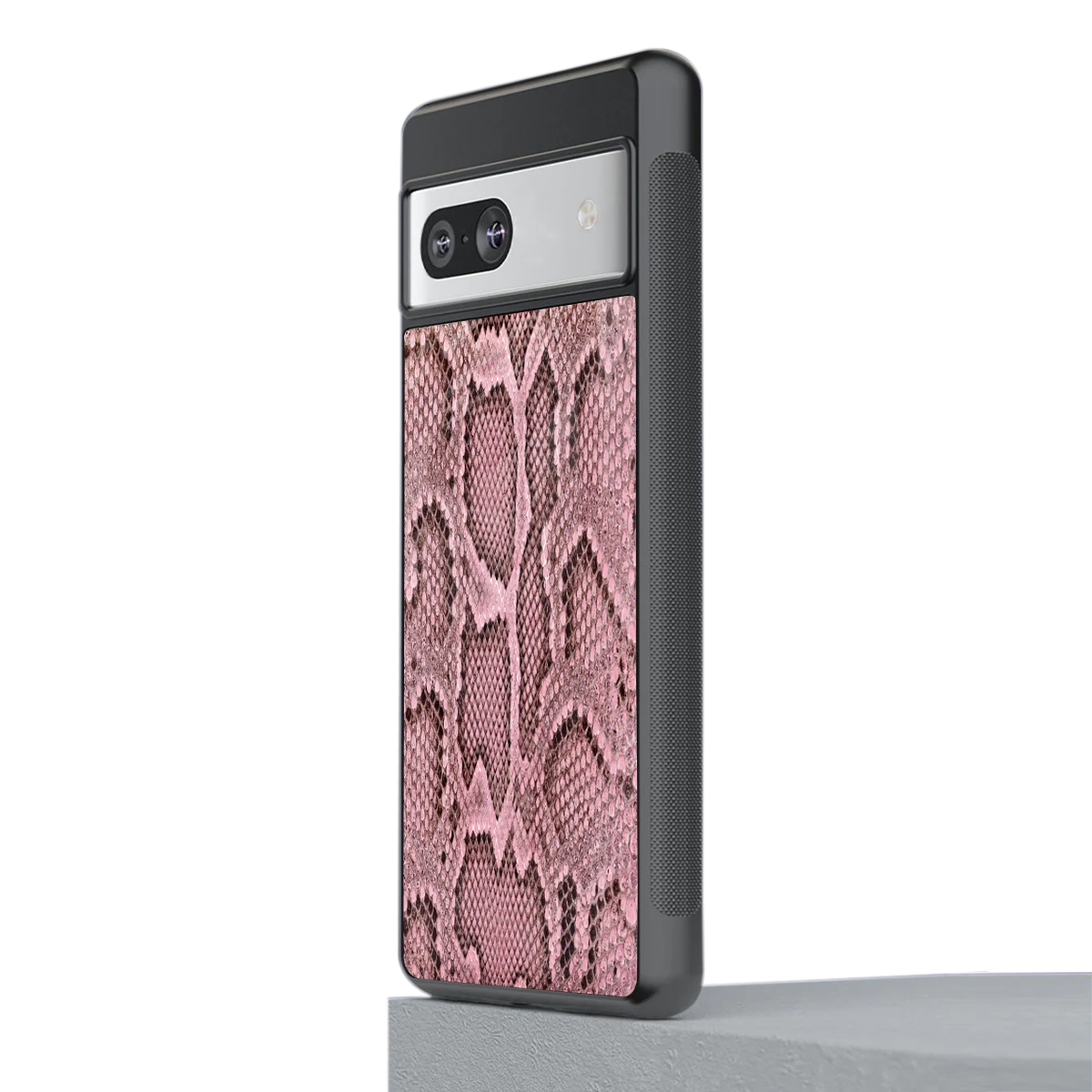 Blush Snake stylish phone case for google pixel 7 | glossy glass and slim fit