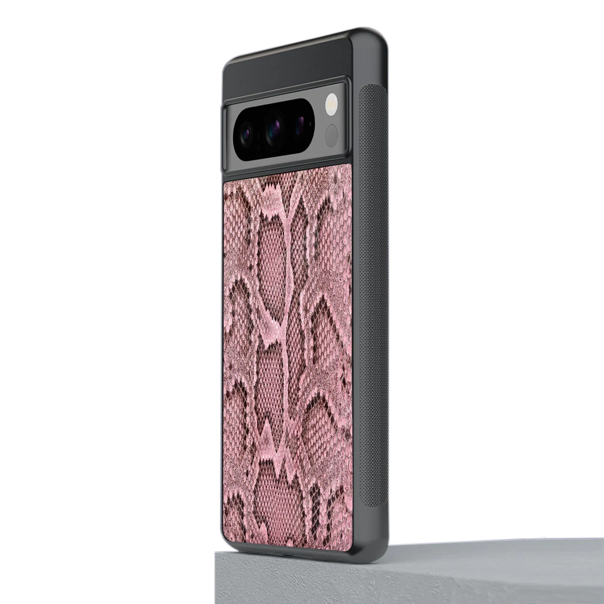 Blush Snake stylish phone case for google pixel 8 pro | glossy glass and slim fit