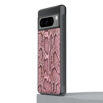 Blush Snake stylish phone case for google pixel 8 pro | glossy glass and slim fit