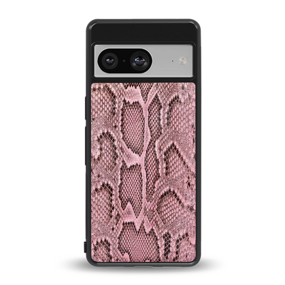 Blush Snake back phone cover | glass case for google pixel 8