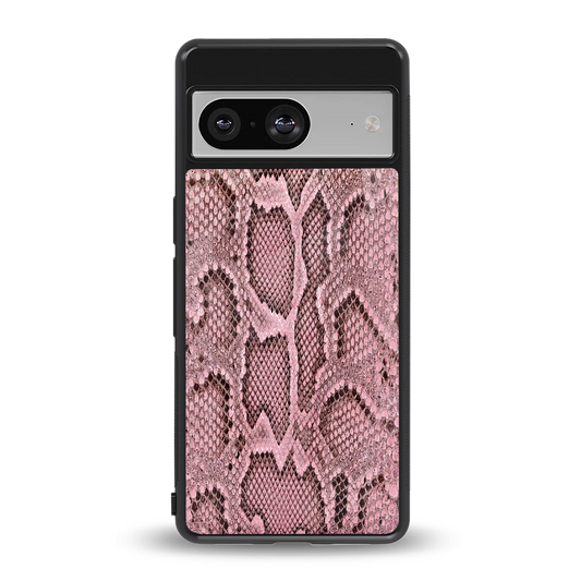 Blush Snake back phone cover | glass case for google pixel 8
