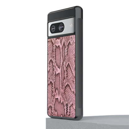 Blush Snake stylish phone case for google pixel 8 | glossy glass and slim fit