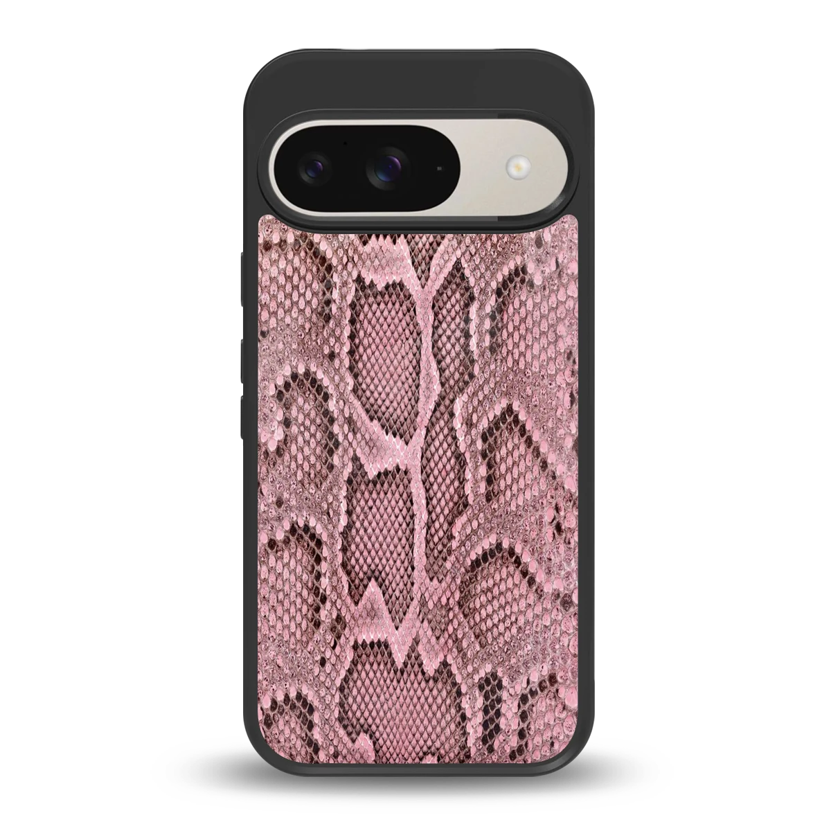 Blush Snake back phone cover | glass case for google pixel 9