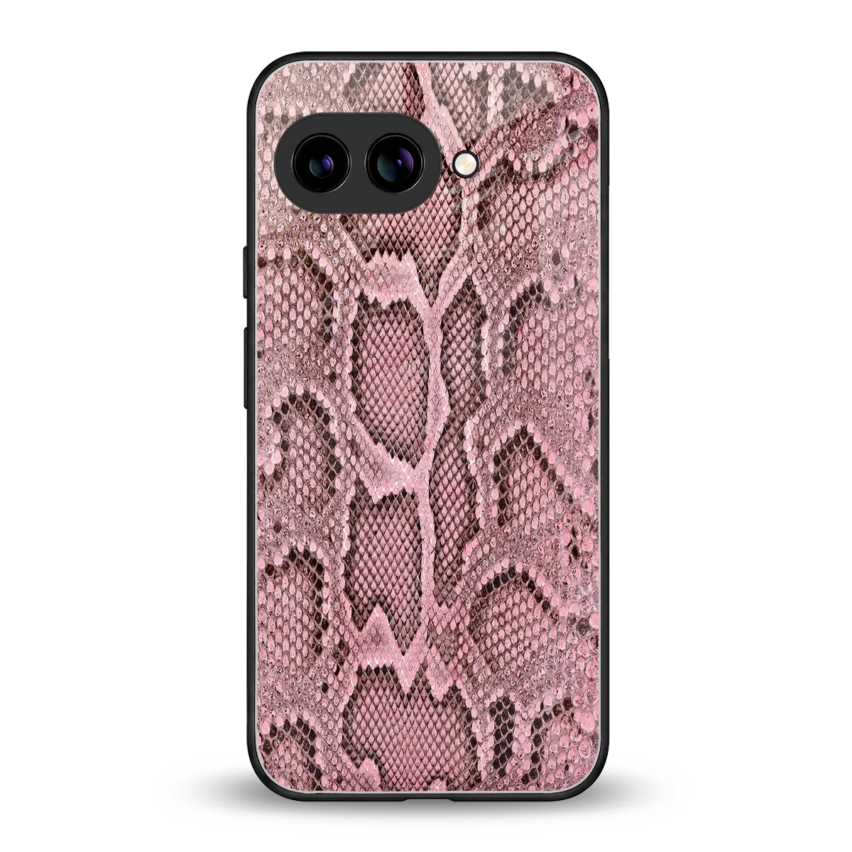 Blush Snake back phone cover | glass case for google pixel 10a