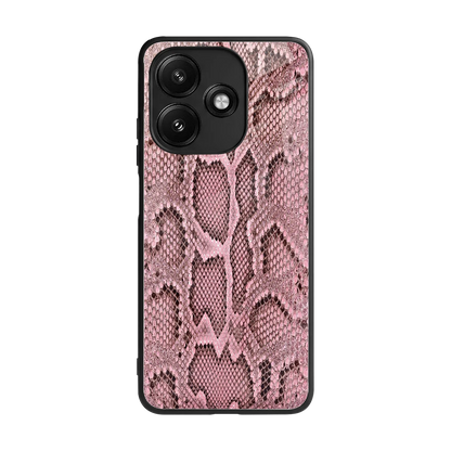 Blush Snake back phone cover | glass case for redmi 12 5g