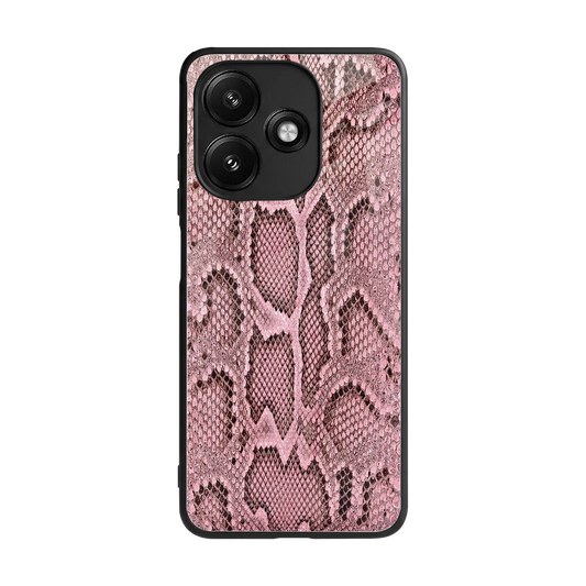 Blush Snake back phone cover | glass case for redmi 12 5g
