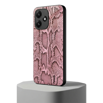 Blush Snake redmi 12 5g mobile cover | shockproof glass phone case