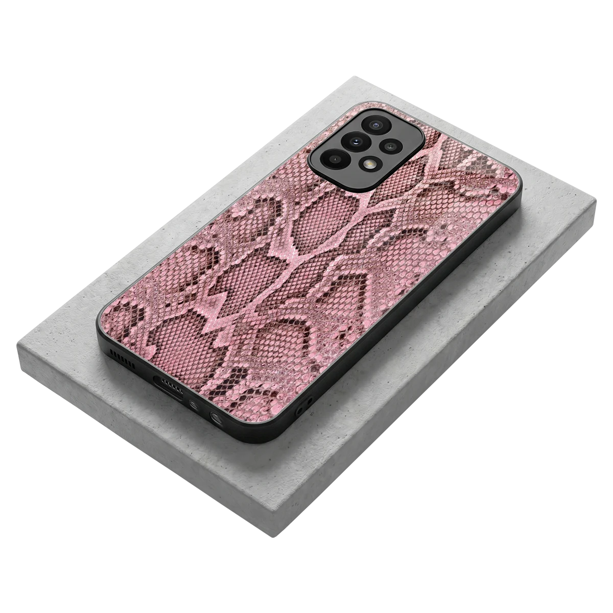 Blush Snake stylish phone case for samsung galaxy a23 | glossy glass and slim fit