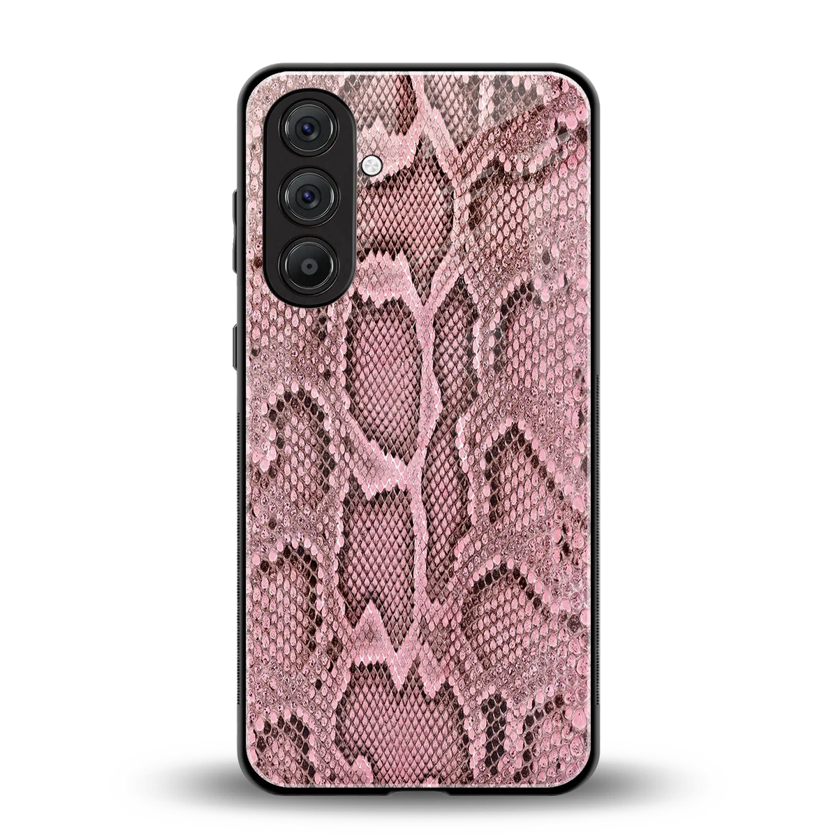 Blush Snake back phone cover | glass case for samsung galaxy a37 5g