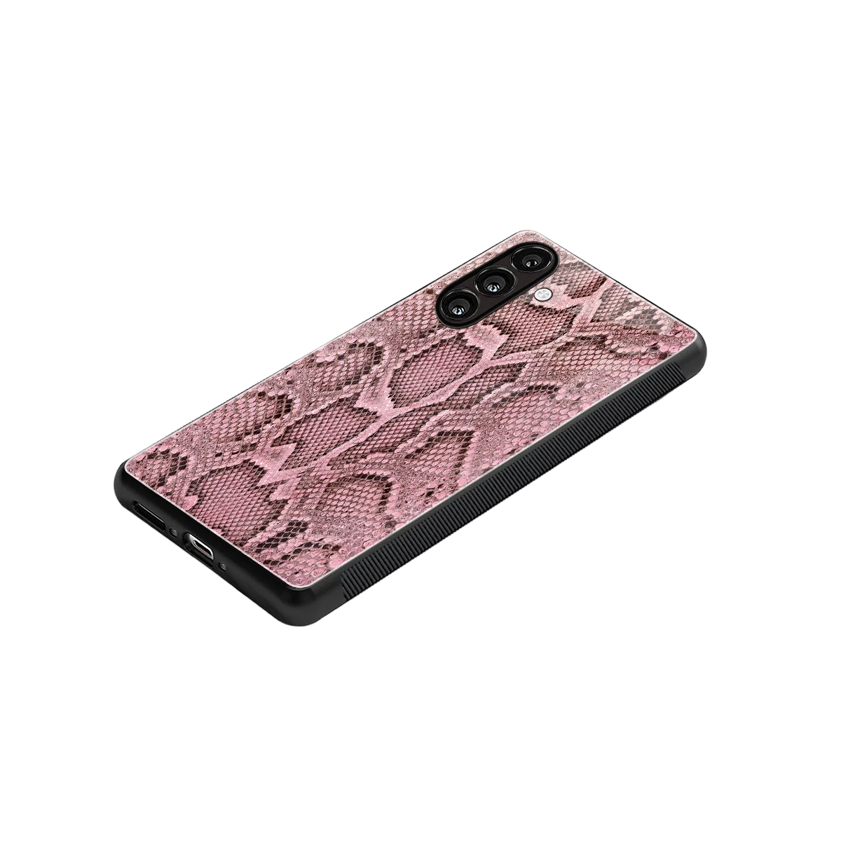 Blush Snake stylish phone case for samsung galaxy a37 5g | glossy glass and slim fit