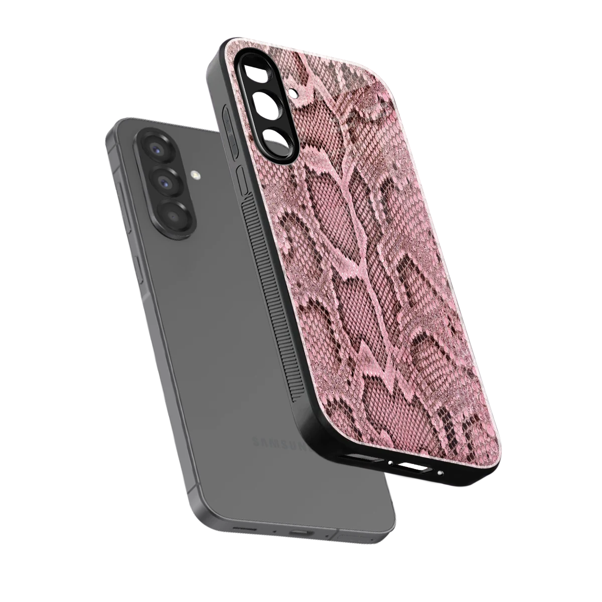 Blush Snake sleek samsung galaxy a37 5g cover with tempered glass back and TPU edges