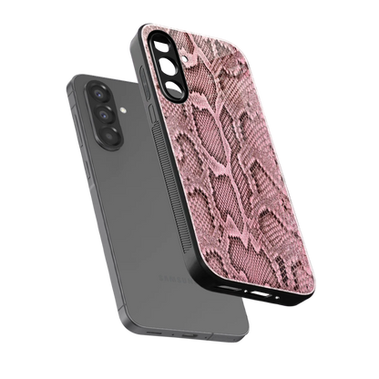 Blush Snake sleek samsung galaxy a37 5g cover with tempered glass back and TPU edges