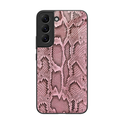 Blush Snake back phone cover | glass case for samsung galaxy s22