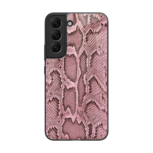 Blush Snake back phone cover | glass case for samsung galaxy s22