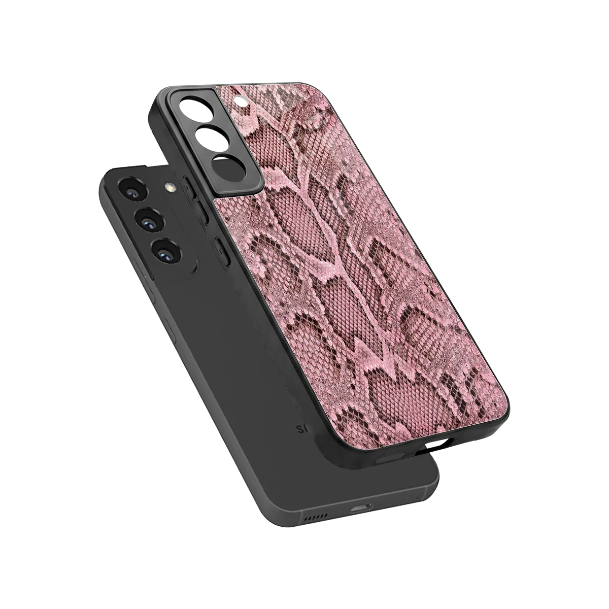 Blush Snake sleek samsung galaxy s22 cover with tempered glass back and TPU edges