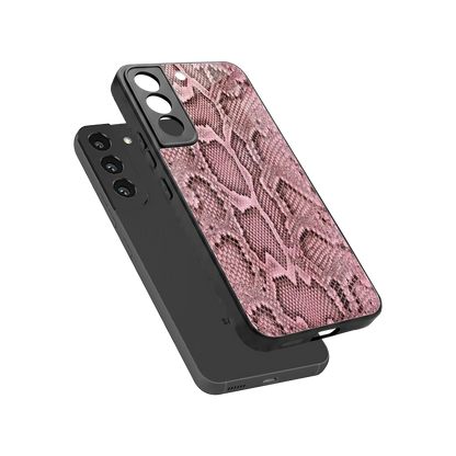 Blush Snake sleek samsung galaxy s22 cover with tempered glass back and TPU edges
