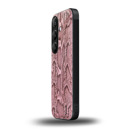 Blush Snake samsung galaxy s25 plus mobile cover | shockproof glass phone case