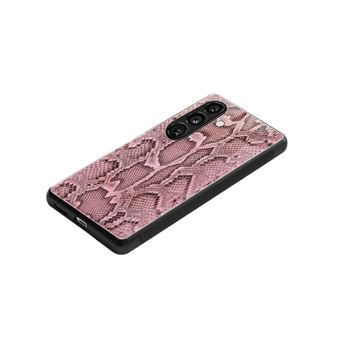 Blush Snake stylish phone case for samsung galaxy s25 plus | glossy glass and slim fit